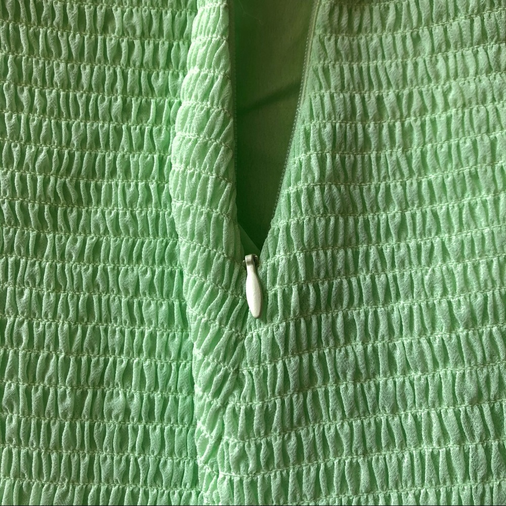 Marciano Mint Color Off the Shoulder Ruffle Dress - Picture 4 of 9